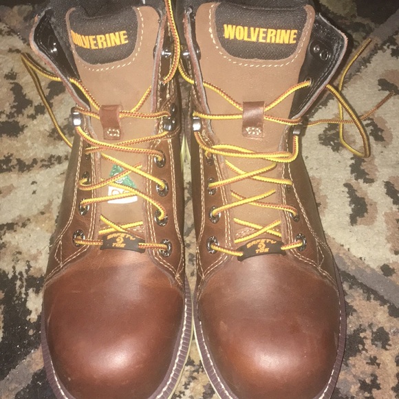 Wolverine I-90 DuraShock Work Boots Size US 7.5 $100 OBO almost brand new - Picture 1 of 4